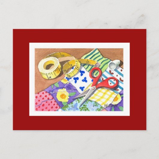 キルティング概念 ポストカード (正面)