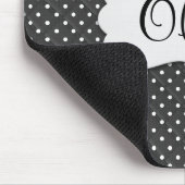 キルティング水玉模様(名前) マウスパッド (コーナー)