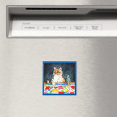 キルティング猫およびマウス磁石 マグネット (インサイチュ (食洗機))