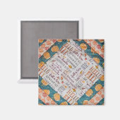 キルティング秋 マグネット (正面/裏面)