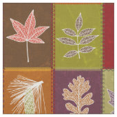 キルティング紅葉 ファブリック (クローズアップ)