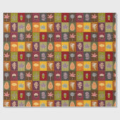 キルティング紅葉 ラッピングペーパー (フラット)