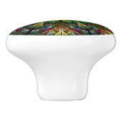 キルティング花 セラミックノブ (側面)