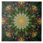 キルティング花 タイル (正面)