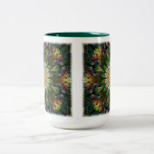 キルティング花 ツートーンマグカップ (中央)