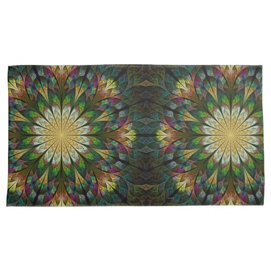 キルティング花 枕カバー (正面右)