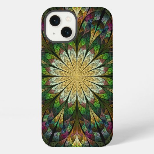 キルティング花 iPhoneケース (裏面)
