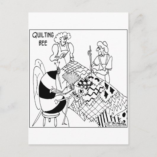 キルティング蜂 ポストカード (正面)