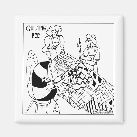 キルティング蜂 マグネット (正面)