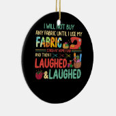 キルティング裁縫ことわざファブリックスタッシュホームホープ セラミックオーナメント (右)