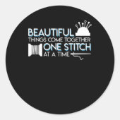 キルティング裁縫の美しい来ものを一緒に ラウンドシール (正面)