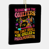 キルティング裁縫キルトギフトキルターグルーヴかわいい セラミックオーナメント (右)