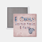 キルティング調理師 マグネット (正面/裏面)