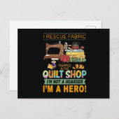 キルティング贈与 |キルトをトラップしたレスキュー生地 ポストカード (正面/裏面)