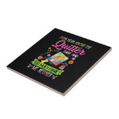 キルティング·ウォーメンス·引用文キルターの話を聞く タイル (側面)