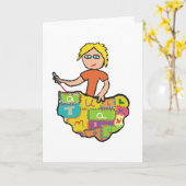 キルティング カード (黄色い花)