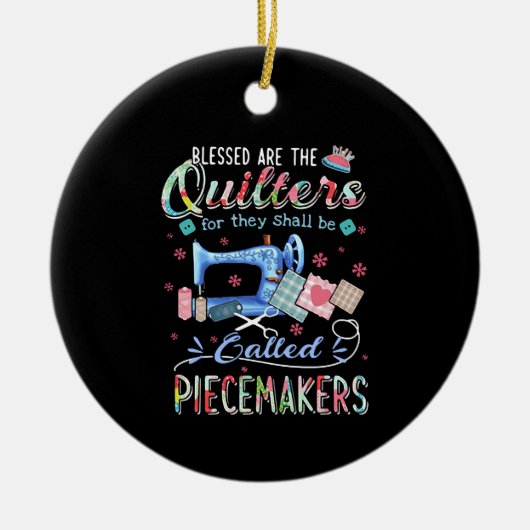 キルティング |キルティングを呼ぶ セラミックオーナメント (正面)