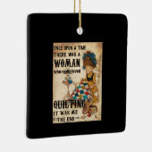 キルティング |キルティング終わりは私だった セラミックオーナメント (右)