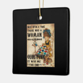 キルティング |キルティング終わりは私だった セラミックオーナメント (左)