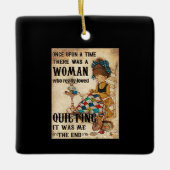 キルティング |キルティング終わりは私だった セラミックオーナメント (正面)