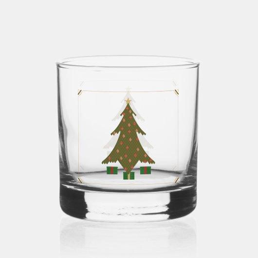 キルティング・クリスマス ウイスキーグラス (正面)