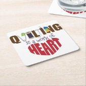 キルティング スクエアペーパーコースター (アングル)