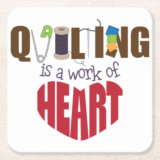 キルティング スクエアペーパーコースター (正面)