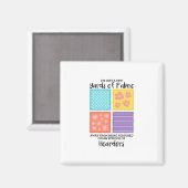 キルティング – 数ヤードのファブリック遠くに マグネット (正面/裏面)