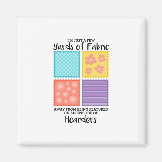 キルティング – 数ヤードのファブリック遠くに マグネット (正面)