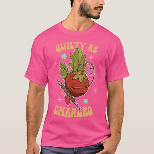 キルティング 縫製 かぎ針編み 編み物 毛糸 編み物 手芸 Tシャツ (正面)