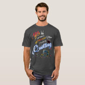 キルティングTシャツYes退職計画がある Tシャツ (正面フル)