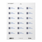 キルティ住所 シール (フルシート)