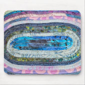 キルテッドオーバルラグデザイン マウスパッド (正面)