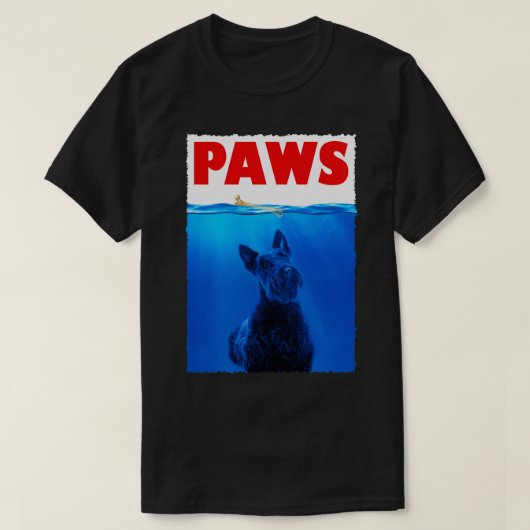 キルテッドカニーンチャームスコティッシュテリアーPAWSティートリウ Tシャツ (デザイン正面)