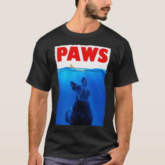 キルテッドカニーンチャームスコティッシュテリアーPAWSティートリウ Tシャツ