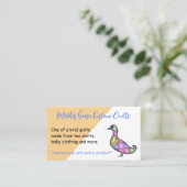 キルテッドガチョウカスタム裁縫 名刺 (スタンド正面)