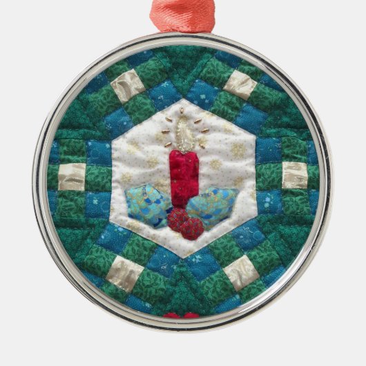 キルテッドキャンドル メタルオーナメント (正面)