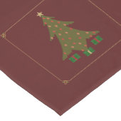 キルテッドクリスマステーブルランナー ショートテーブルランナー (コーナー)