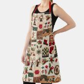 キルテッドクリスマスデザイン エプロン (インサイチュ)