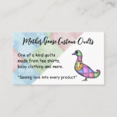 キルテッドグースカスタム裁縫名刺 名刺 (正面)