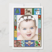 キルテッドコージークリスマス | 1枚の写真 シーズンカード (正面)