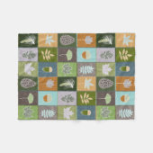 キルテッドサマー離れズ フリースブランケット (正面(横))