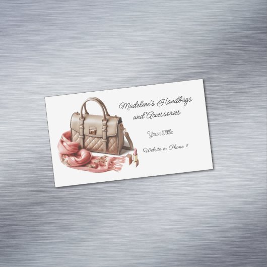 キルテッドデザイナーハンドバッグアクセサリー名刺 マグネット名刺 (インサイチュ)