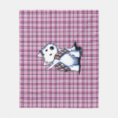 キルテッドハイランドムーンウェスティー フリースブランケット (正面)