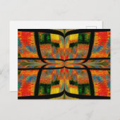 キルテッドバタフライ15 ポストカード (正面/裏面)