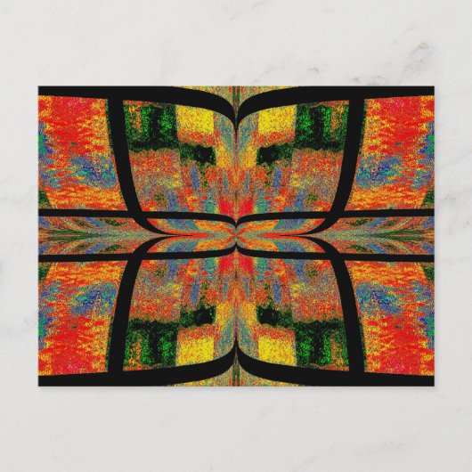 キルテッドバタフライ15 ポストカード (正面)