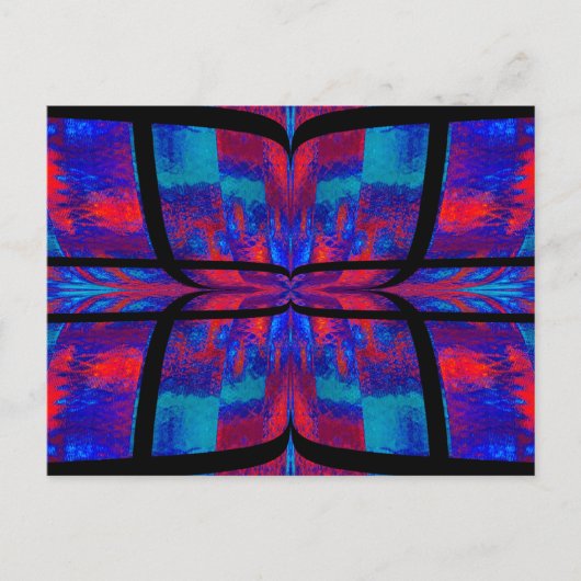 キルテッドバタフライ17 ポストカード (正面)