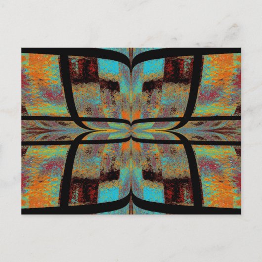 キルテッドバタフライ7 ポストカード (正面)