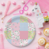 キルテッドパッチワークパーティー紙プレート ペーパープレート (パーティー)