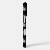 キルテッドブラックレザーパターン Case-Mate iPhoneケース (裏面 / 右)